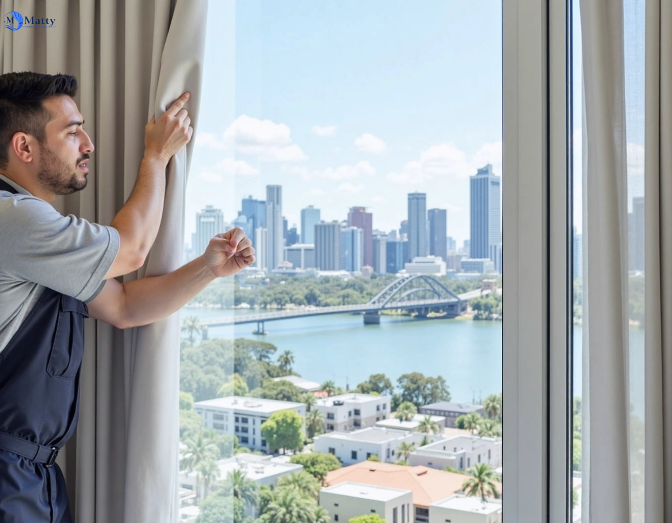 Professional curtain steam cleaning service woolloomooloo-nsw QLD by Matty Curtain Cleaning